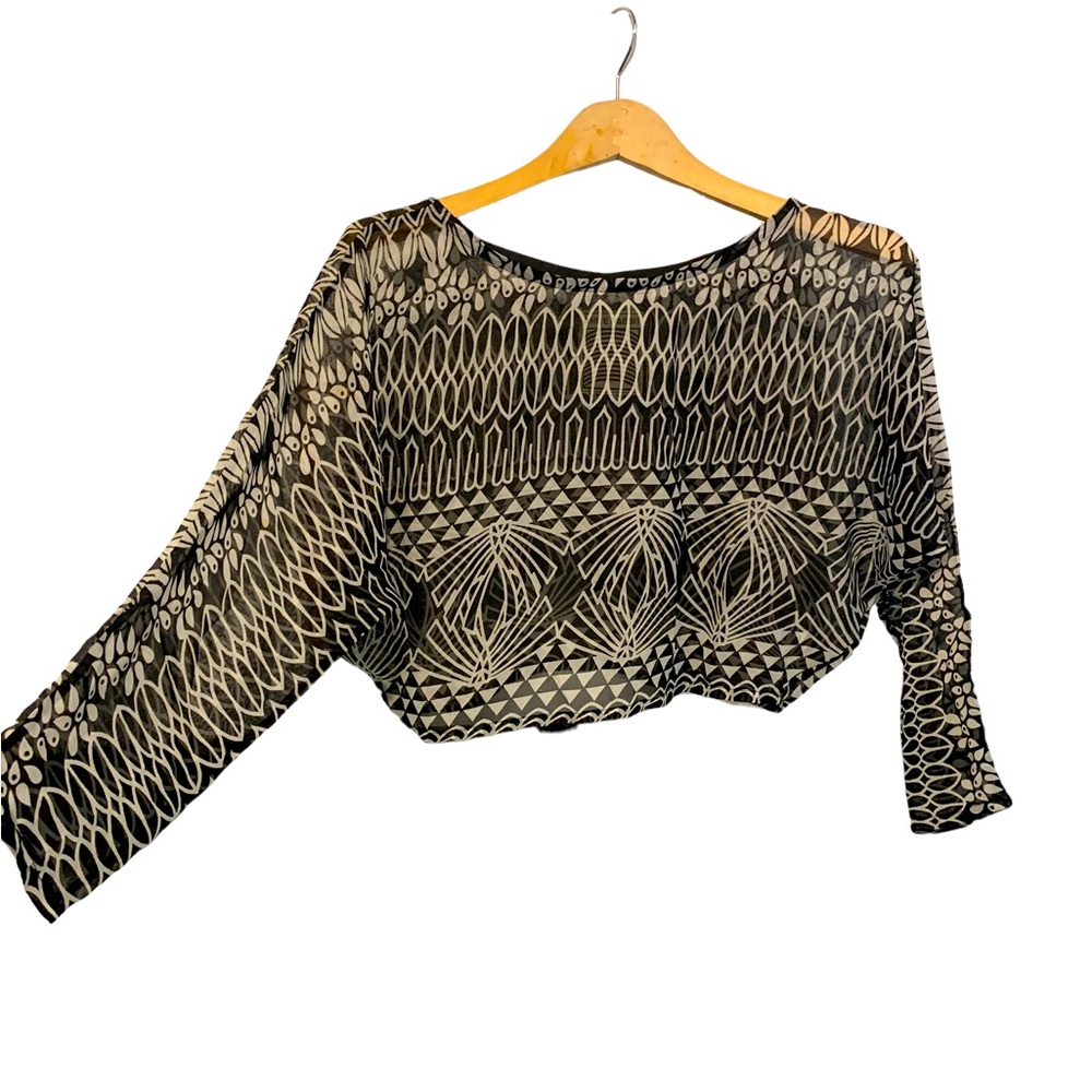 White Rabbit Sheer Crop Top